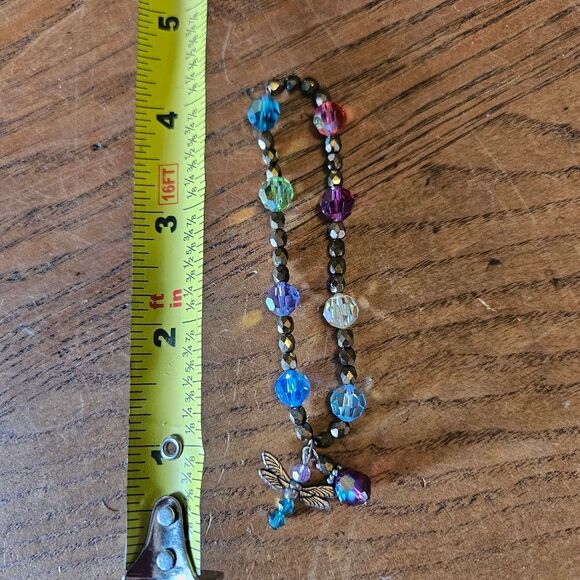 Source Unknown Vibrant Beaded Bracelet with Dragonfly Charm - Picture 3 of 3